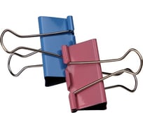 Зажим для бумаг Prof-Press цветной 51 мм, набор 12 шт, в картонной коробке ЗК-4176