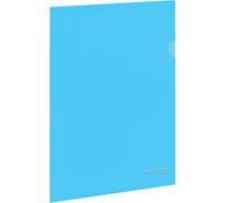 Непрозрачная жесткая папка-уголок BRAUBERG А4 цвет аквамарин 0,15мм, PASTEL 272889