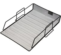 Горизонтальный лоток для бумаг Calligrata сетка металл черный 548728