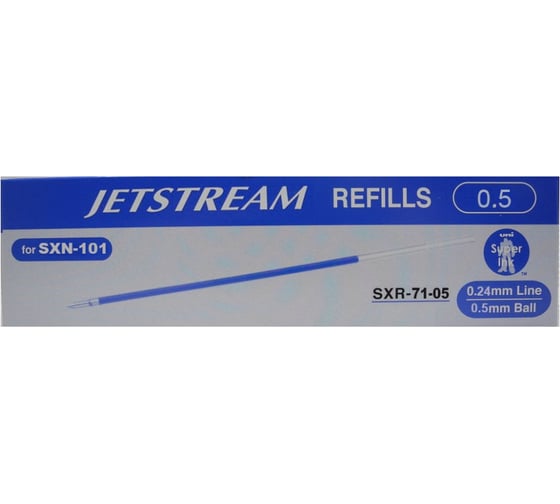 Набор сменных стержней для Jetstream SXN-101 и SXN-101F UNI, синий, 0.5 мм, 12 шт 70274