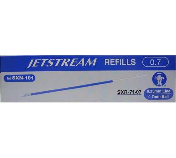 Набор сменных стержней для Jetstream SXN-101 и SXN-101F UNI, синий, 0.7 мм, 12 шт 70276