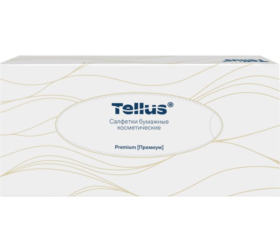 Салфетки для лица ультрамягкие Tellus /Торк категория качества Премиум, 2-слойные 120380