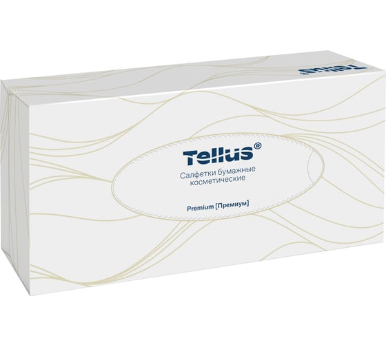 Салфетки для лица ультрамягкие Tellus /Торк категория качества Премиум, 2-слойные 120380