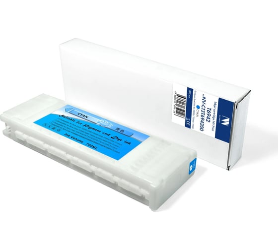 Струйный картридж NV Print T6942 Cyan для Epson SureColor SC-T5200/T3200/T7200 700 мл совместимый NV-C13T694200 1