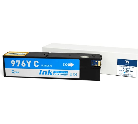 Струйный картридж NV Print NVP 976YC Cyan для HP PageWide P55250/P57750dw MFP Managed 16000 страниц совместимый NV-L0S29YC