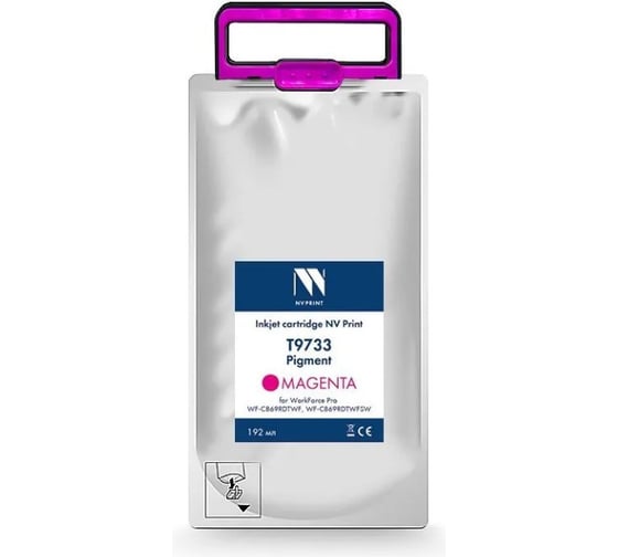 Струйный картридж NV Print T9733 Magenta для Epson WorkForce Pro WF-C869RDTWF RIPS, WF-C869RDTWFSW 22000 страниц совместимый NV-C13T973300 1
