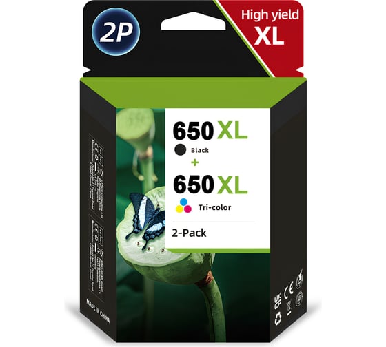 Комплект картриджей Solution Print HP 650XL CZ101AE/CZ102AE OEM.ref 354375