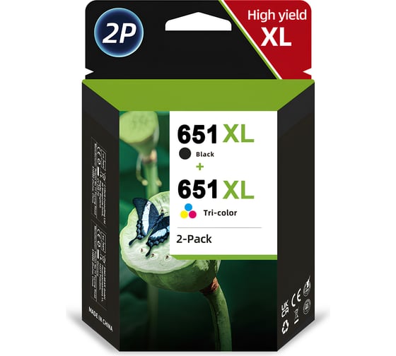 Комплект картриджей Solution Print HP 651XL C2P10AE/C2P11AE OEM.ref 354378