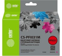 Картридж струйный CACTUS CS-PFI031M PFI-031M пурпурный пигмент 55 мл для Canon imagePROGRAF TM-240/340 2072038