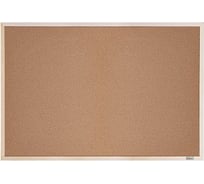 Доска пробковая HATBER 60x90 см кнопки в комплекте, деревянная рама 6 089159