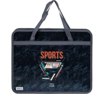 Папка с ручками ArtSpace Sports А4, пластик, на молнии, 80мм ПМ-А4-25_29466