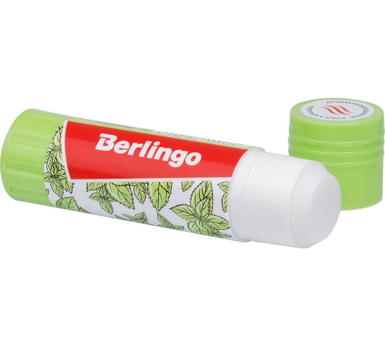 Клей-карандаш BERLINGO Aroma 21 г, ароматизированный, мята, лимон, клубника, роза FPp_21100