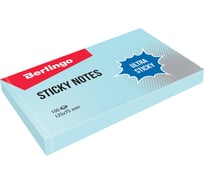 Набор самоклеящихся блоков Berlingo, 12 шт  в упаковке, Ultra Sticky, 125 x 75 мм, 100 листов, пастель, голубой  LSn_39302