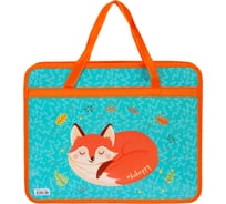 Папка с ручками ArtSpace А4, Foxy, пластик, на молнии, 80мм ПМ-А4-25_29464