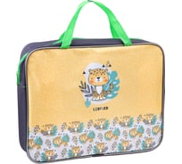Папка с ручками ArtSpace Leopard А4, полиэстер, на молнии, 70мм ПМД-4-20_16665