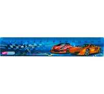 Линейка ArtSpace 15 см, машинки, пластиковая, 256241