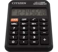 Калькулятор карманный Citizen LC-110NR 8 разрядов, черный