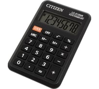 Калькулятор карманный Citizen LC-210NR, 8 разрядов, черный