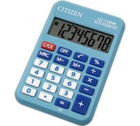 Калькулятор карманный Citizen LC-110NR-BL 8 разрядов, голубой