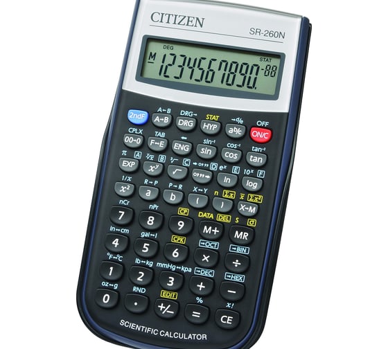 Калькулятор научный Citizen SR-260N 10+2 разрядов, 165 функций