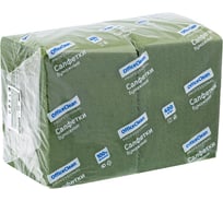 Салфетки бумажные Professional OfficeClean, однослойные, 24х24см, зеленые, 400шт. 290889