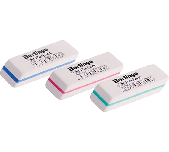 Ластик BERLINGO Perfect скошенный, натуральный каучук, 50х19х9 мм Blc_00200