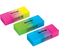 Ластик Berlingo Radiance, прямоугольный, 30 шт в упаковке, цвета ассорти, 50х18х10 мм BLc_00590