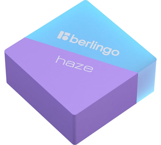 Ластик BERLINGO Haze прямоугольный, ассорти, 34х34х14 мм BLc_00490