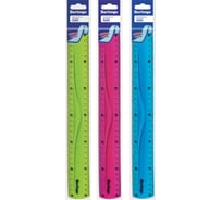 Линейка Berlingo 30 см Flexy, 24 шт в упаковке, пластиковая, гибкая, ассорти PR_10030