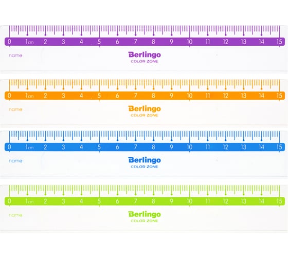Линейка BERLINGO Color 15 см, прозрачная PR_30115