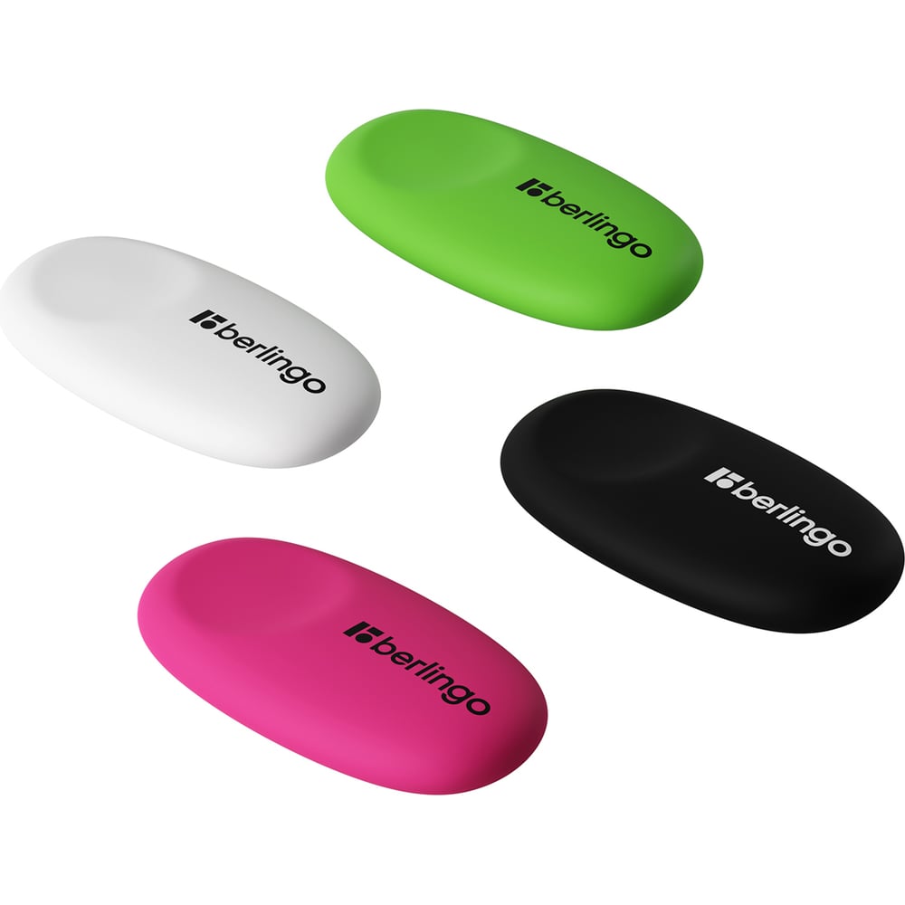 Ластик BERLINGO Ergonomic овальный, термопластичная резина, 50х30х8 мм ...