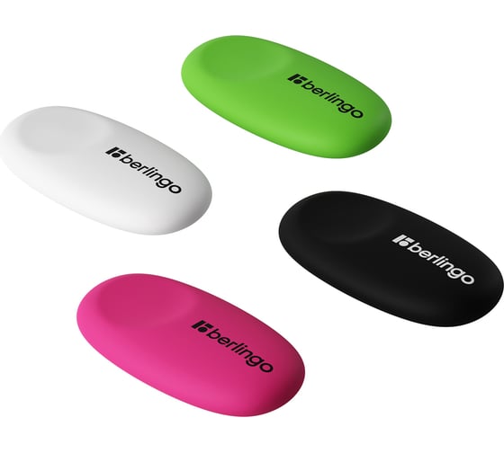 Ластик BERLINGO Ergonomic овальный, термопластичная резина, 50х30х8 мм Blc_00240 1