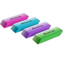 Ластик Berlingo Stripes, прямоугольный, 36 шт в упаковке, скошенный, термопластичная резина, цвета ассорти BLc_00600