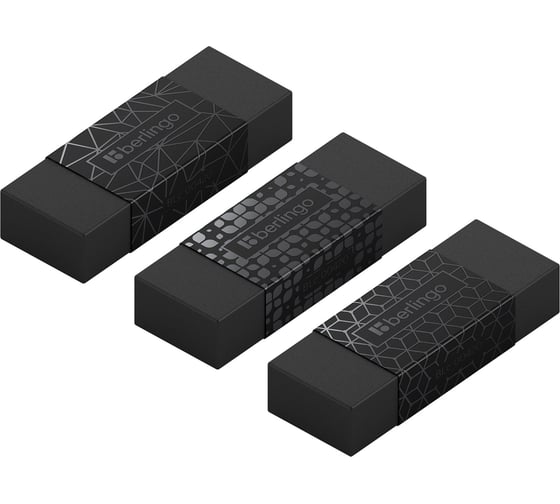 Ластик BERLINGO DoubleBlack прямоугольный 50х18х10 мм BLc_00420