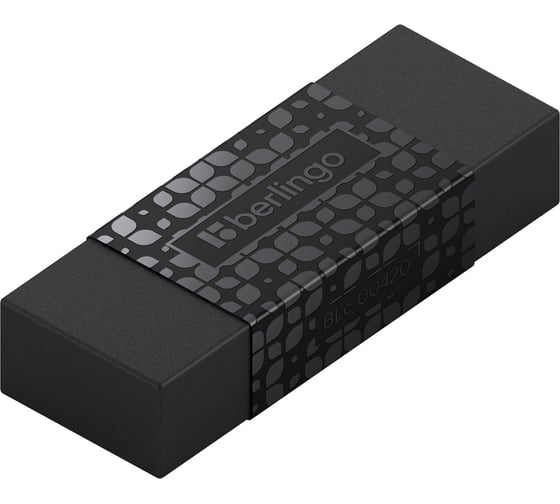 Ластик BERLINGO DoubleBlack прямоугольный 50х18х10 мм BLc_00420