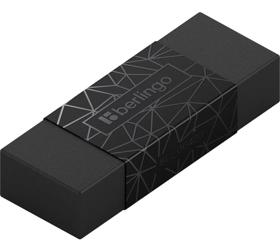 Ластик BERLINGO DoubleBlack прямоугольный 50х18х10 мм BLc_00420