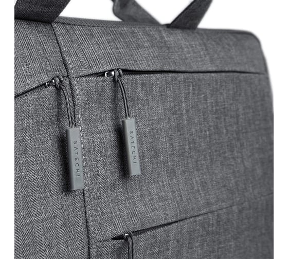 Сумка Satechi Water-Resistant Laptop Carrying Case для ноутбуков до 15, 16 дюймов, материал нейлон, цвет серый ST-LTB15