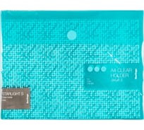 Папка-конверт BERLINGO Starlight S на липучке, А4, 180 мкм, пастель, зеленая AKk_04035