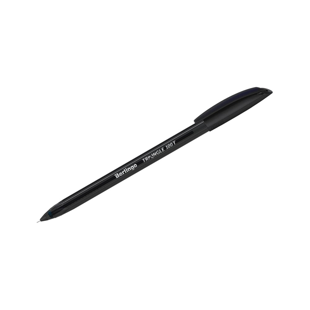Шариковая ручка BERLINGO Triangle 100T черная, 0.7 мм, трехгранная .