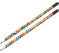 Чернографитный карандаш BERLINGO Geometry HB, круглый, ассорти BP00898