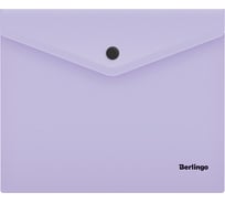 Папка-конверт BERLINGO Instinct на кнопке, А5+, 180 мкм, лаванда OBk_05507