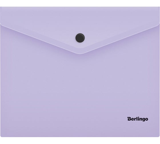 Папка-конверт BERLINGO Instinct на кнопке, А5+, 180 мкм, лаванда OBk_05507 1
