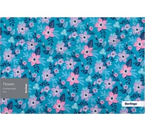 Папка-конверт BERLINGO Flowers на кнопке, 180 мкм, с рисунком EFb_A4501
