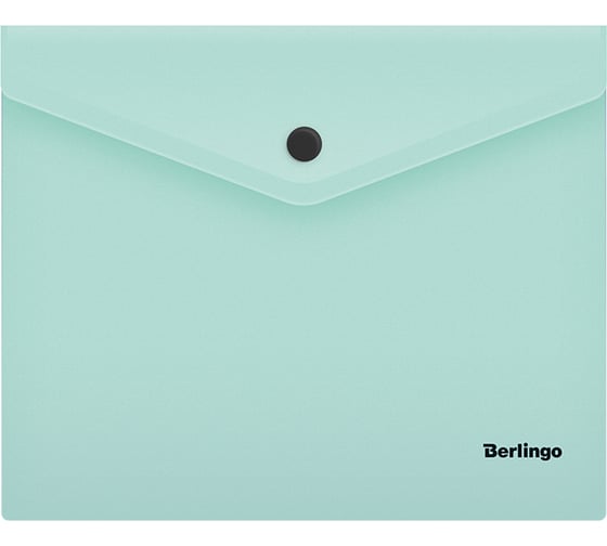 Папка-конверт BERLINGO Instinct на кнопке, А5+, 180 мкм, мятный OBk_05520 1