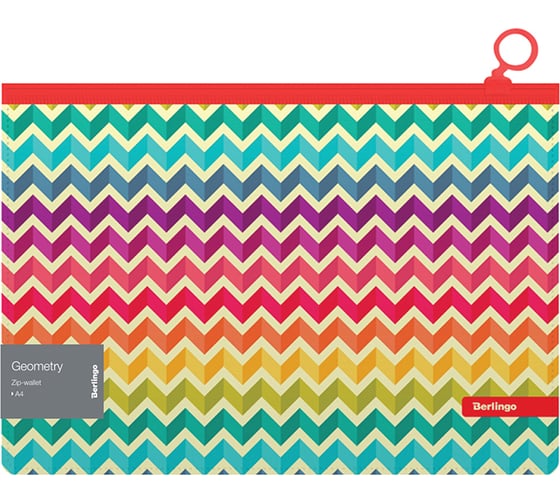 Папка-конверт BERLINGO Color Storm на молнии, 180 мкм, с рисунком ZBn_A4101 1