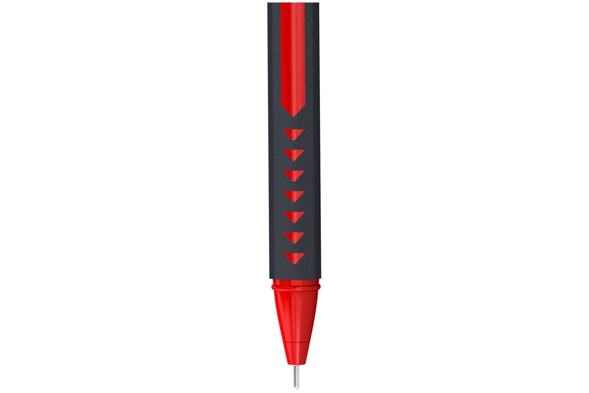 Шариковая ручка BERLINGO Triangle Twin красная, 0.7 мм игольчатый .