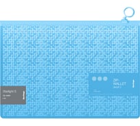 Папка-конверт BERLINGO Starlight S на молнии, 200 мкм, голубая, с рисунком ZBn_A4903