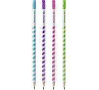 Карандаш чернографитовый Berlingo "Supertwist" HB, 72 шт в упаковке, круглый, заточен., ассорти BP00940