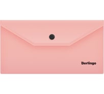 Папка-конверт BERLINGO Instinct на кнопке, А5+, 180 мкм, фламинго OBk_05513