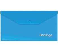 Папка-конверт BERLINGO на кнопке, C6, 180 мкм, синяя AKk_06302